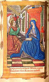 Annunciation from the Book of Hours