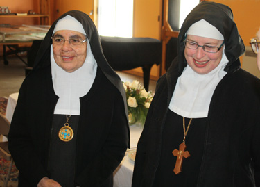 Mother Abbess David and Lucia