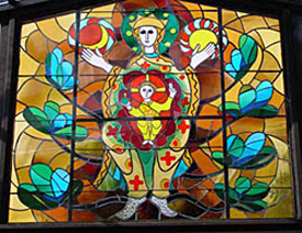 Stained glass window