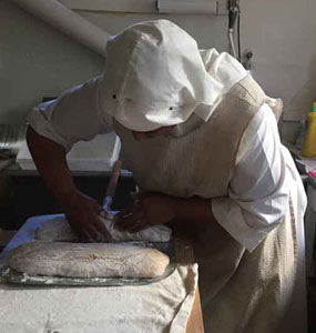 Mother Elizabeth baking